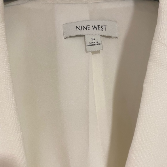 NWT Nine West White Tailored Blazer - 16 - Picture 2 of 8